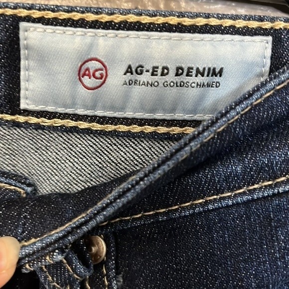 AG Adriano Goldschmied Women's Isabelle High-Rise Straight Leg Crop Jean 24R - Picture 7 of 14